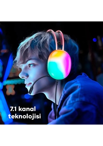 Hoco W109 Plus Rich Usb7.1 Gaming Kulaküstü KULAKLIK-(1903) fırsatları