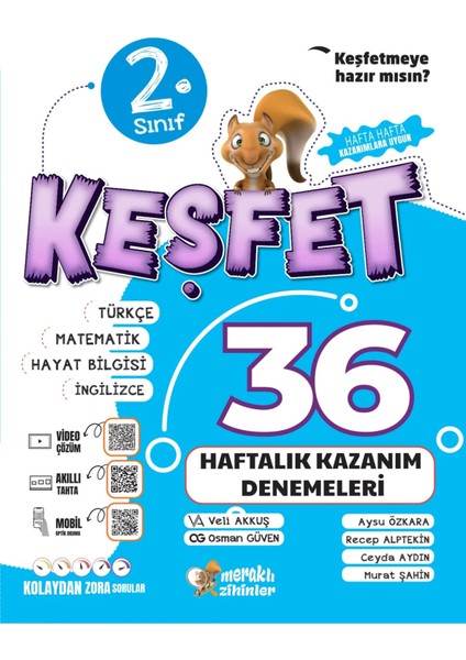 2.sınıf Tüm Dersler Soru Bankası+2.sınıf 36 Haftalık Kazanım Denemesi (2'li Set) modelleri