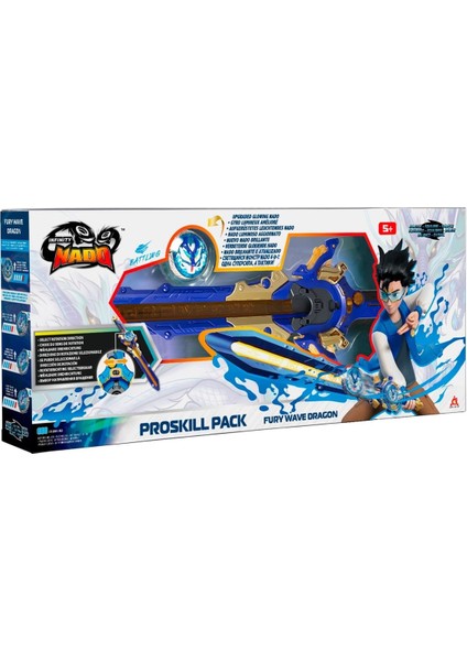 Infinity Nado Proskill Pack Fury Wave Dragon Işıklı Metal Topaç ve Epic Launcher Kılıç Fırlatıcı 48 cm modelleri