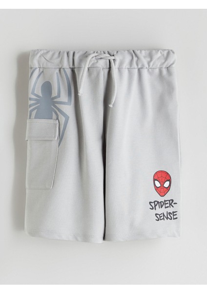 Yeni Sezon Beli Lastikli Spider-Man Baskılı Erkek Çocuk Şort fiyatları