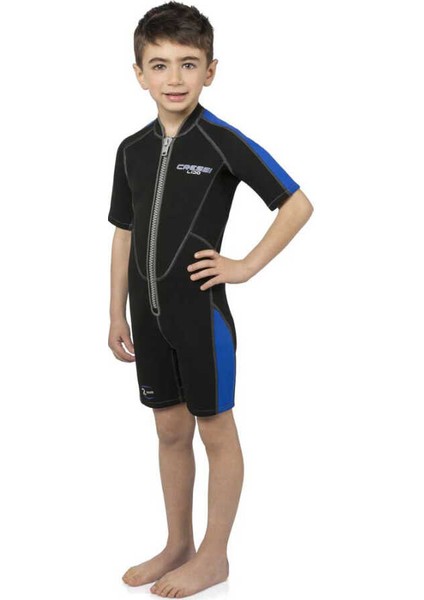 Lido Junior Shorty Dalış Elbisesi Black / Blue-2mm - M (10/11 Yaş) fırsatları