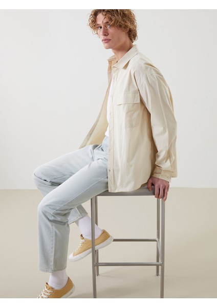 Yeni Sezon Rahat Kalıp Uzun Kollu Erkek Gömlek