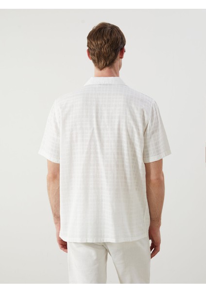 Yeni Sezon Regular Fit Resort Yaka Kısa Kollu Erkek Gömlek fırsatları