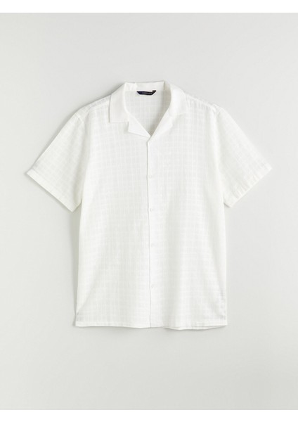 Yeni Sezon Regular Fit Resort Yaka Kısa Kollu Erkek Gömlek indirimleri