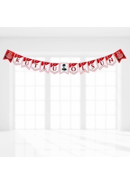 29 Ekim Cumhuriyet Bayramı Kutlu Olsun Uzar Yazı Banner 190 cm modelleri