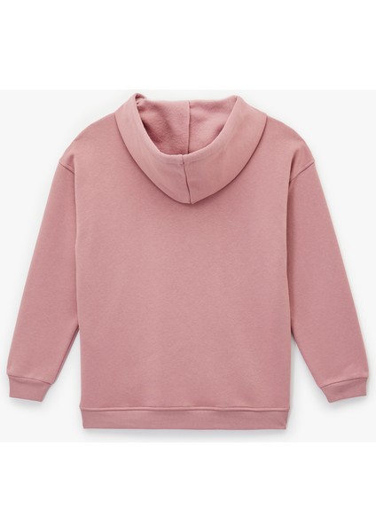 Kapüşonlu Çiçek Baskılı Oversize Sweatshirt fiyatları