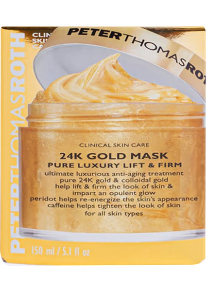 24K Gold Mask Pure Luxury Lift Yaşlanma Karşıtı Bakım MASKESI150 ml fiyatları