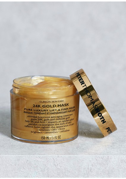 24K Gold Mask Pure Luxury Lift Yaşlanma Karşıtı Bakım MASKESI150 ml fırsatları