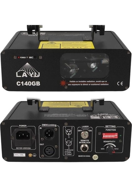 Layu C140GB Yeşil-Mavi Çift Renk Beam Efekt Sahne Disko Lazer Işık modelleri