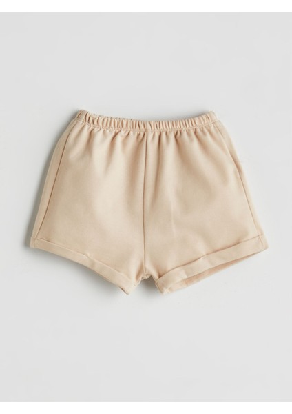 Yeni Sezon Beli Lastikli Erkek Bebek Şort 2'li fırsatları