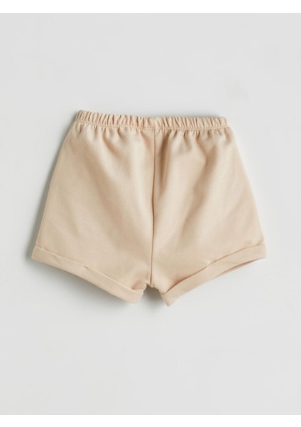 Yeni Sezon Beli Lastikli Erkek Bebek Şort 2'li indirimleri