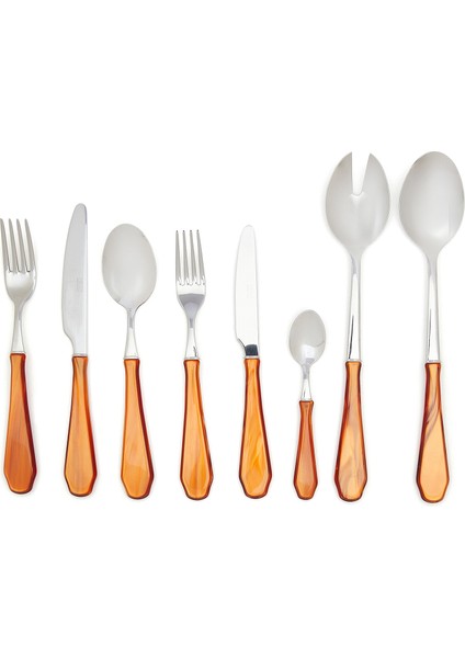Venezia Kahverengi Çelik 74 Parça Çatal Bıçak Kaşık Seti