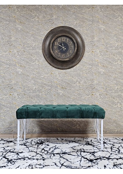 Beyaz Boyalı Tel Ayaklı 90 cm Puf Bench - Puf - Bench - Kasalı Oturak - Oturak - Yatak Ucu Puf Yeşil Renk 90 x 41 Boyut/ebat modelleri