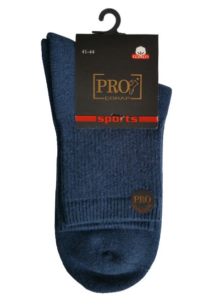 14013 Havlu Erkek Patik Çorabı Mavi 41-44