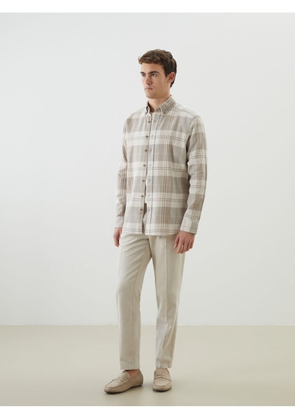Yeni Sezon Regular Fit Uzun Kollu Ekose Erkek Oduncu Gömlek fiyatları