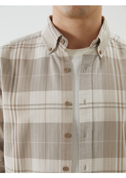 Yeni Sezon Regular Fit Uzun Kollu Ekose Erkek Oduncu Gömlek modelleri