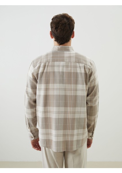 Yeni Sezon Regular Fit Uzun Kollu Ekose Erkek Oduncu Gömlek fırsatları