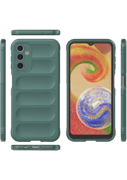 Newface Samsung Galaxy A14 4g Kılıf Optimum Silikon - Koyu Yeşil modelleri