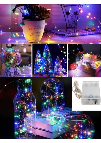 Pilli Rgb LED Işık 5 Metre Iç & Dış Mekan Parti Dekor Kutlama Işığı Renkli LED Dekorasyon indirimleri