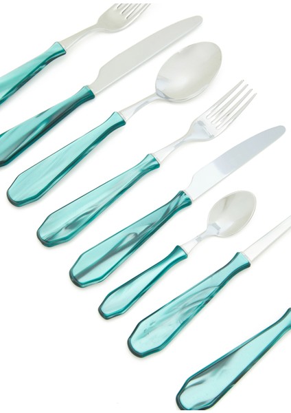 Venezia Yeşil Çelik 74 Parça Çatal Bıçak Kaşık Seti fiyatları