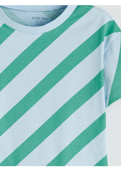 Yeni Sezon Bisiklet Yaka Çizgili Erkek Bebek Tişört modelleri