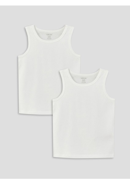 Yeni Sezon Bisiklet Yaka Basic Erkek Bebek Atlet 2'li