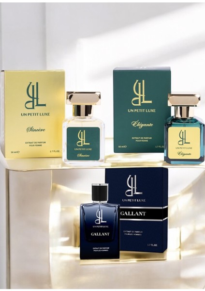 Sincere & Gallant & Elegante Exclusive Edp 50 ml Kadın & Erkek 3'lü Parfüm Seti fiyatları