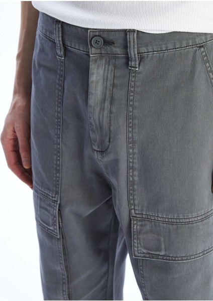 Yeni Sezon Rahat Kalıp Gabardin Erkek Kargo Pantolon modelleri