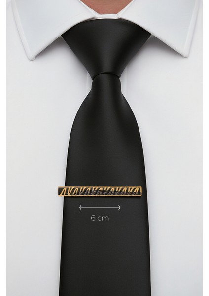 Zikzak Desen Gold Kravat İğnesi fiyatları