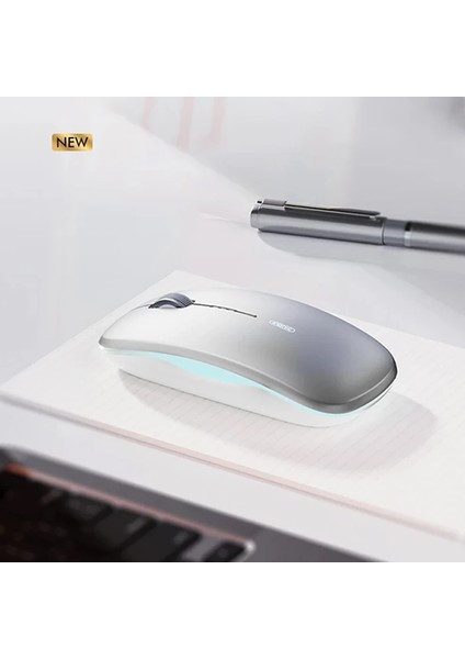 Inphic M5 Kablosuz Fare Şarj Edilebilir Sessiz Kullanım 2.4g Işıklı USB MOUSE-(1903)
