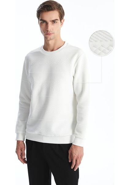 Yeni Sezon Bisiklet Yaka Uzun Kollu Erkek Sweatshirt
