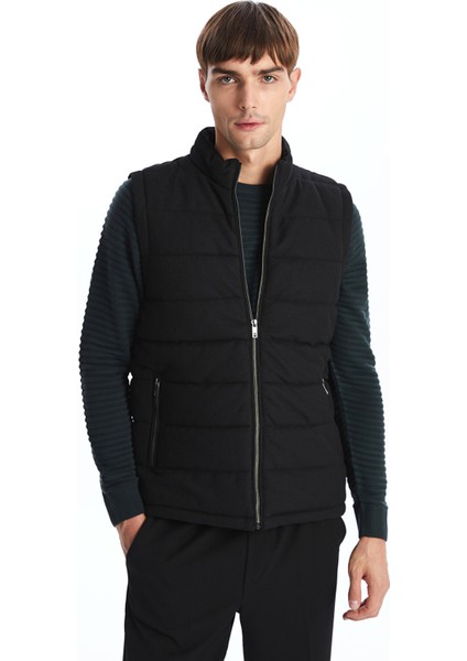Yeni Sezon Slim Fit Dik Yaka Erkek Şişme Yelek