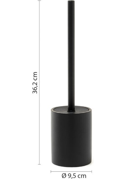 Brenda 6 Parça Banyo Aksesuar Seti Mat Siyah