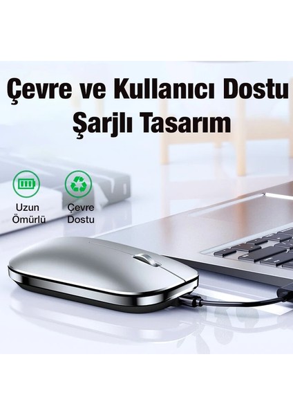 Ally Mc 502 Kablosuz 2.4 Bluetooth Mouse Type-C Şarjlı PREMIUM-(1903) indirimleri