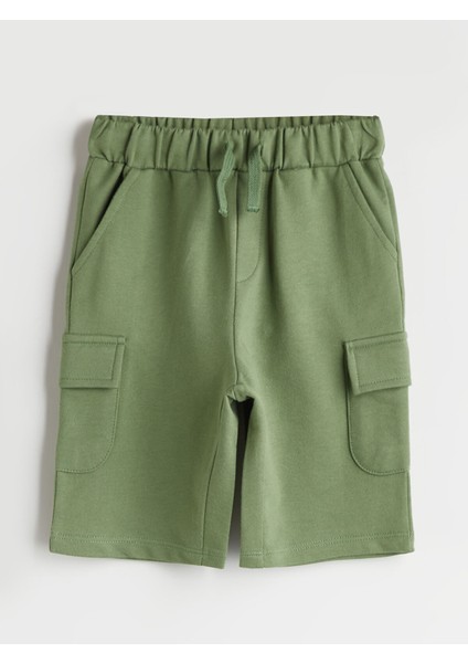 Yeni Sezon Beli Lastikli Erkek Çocuk Kargo Şort