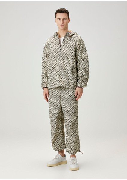 Çok Renkli Monogram Desenli Pantolon