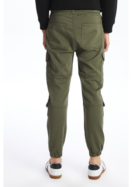 Yeni Sezon Slim Fit Gabardin Erkek Kargo Pantolon fırsatları