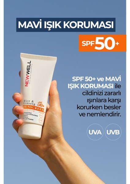 2 Adet Rice & Ginseng Sunscreen SPF50+ Pirinç Özlü Güneş Kremi 50 ml fırsatları