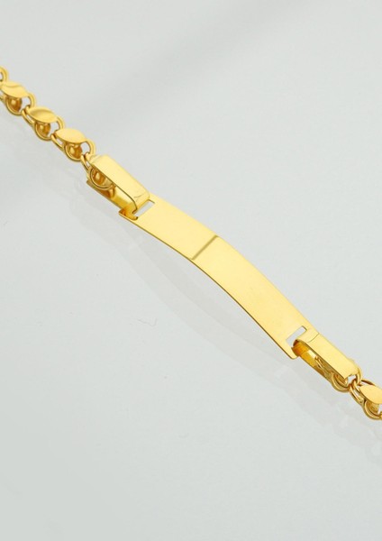 Altın Pullu Çocuk Künye Bileklik modelleri