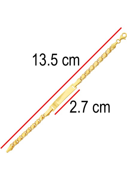 Altın Pullu Çocuk Künye Bileklik fırsatları