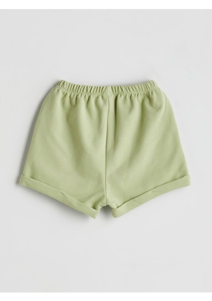 Yeni Sezon Beli Lastikli Erkek Bebek Şort 2'li modelleri