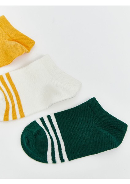 Yeni Sezon Çizgili Erkek Çocuk Patik Çorap 3'lü fiyatları