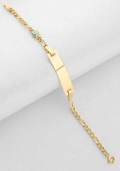 Mavi Nazar Boncuk Altın Çocuk Künye Bileklikk fırsatları