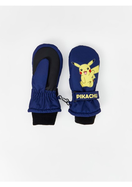 Yeni Sezon Pikachu Baskılı Erkek Çocuk Eldiven