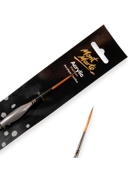 mm Sanatçı Akrilik Fırçası Premium Taklon Rigger 3 fırsatları