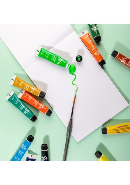 mm Sanatçı Akrilik Fırçası Premium Taklon Rigger 3 indirimleri