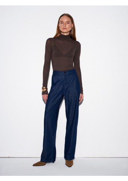 72071 Beli Lastikli Hafif Jean-Lacivert