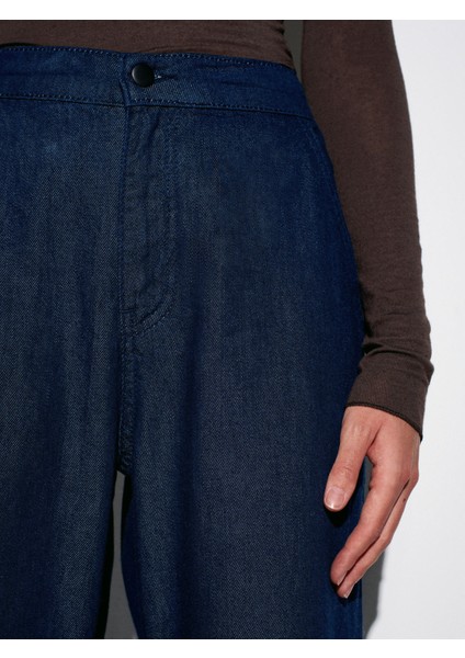 72071 Beli Lastikli Hafif Jean-Lacivert fırsatları