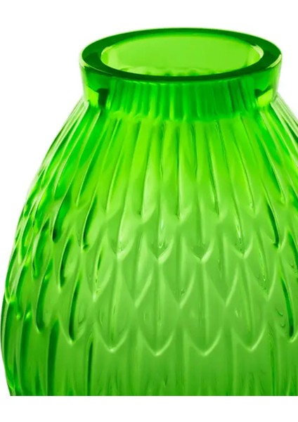 Plumes Small Yeşil Kristal Vazo fiyatları