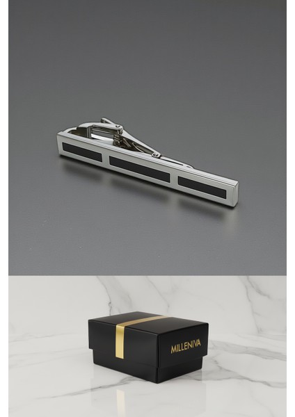 Çizgili Siyah Kravat İğnesi modelleri